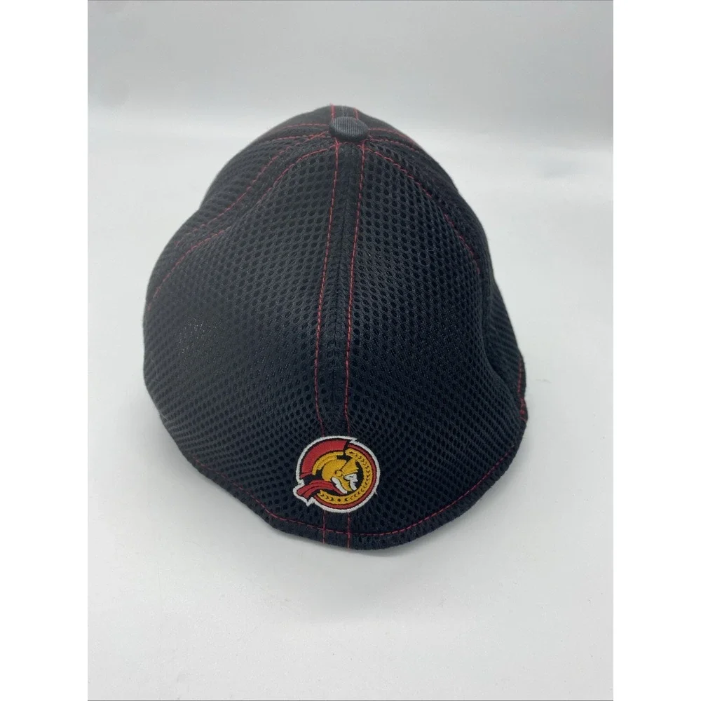 OTTAWA SENATORS HAT CAP NHL NEW ERA 59FIFTY Stretch-fit L-XL Red Stitching